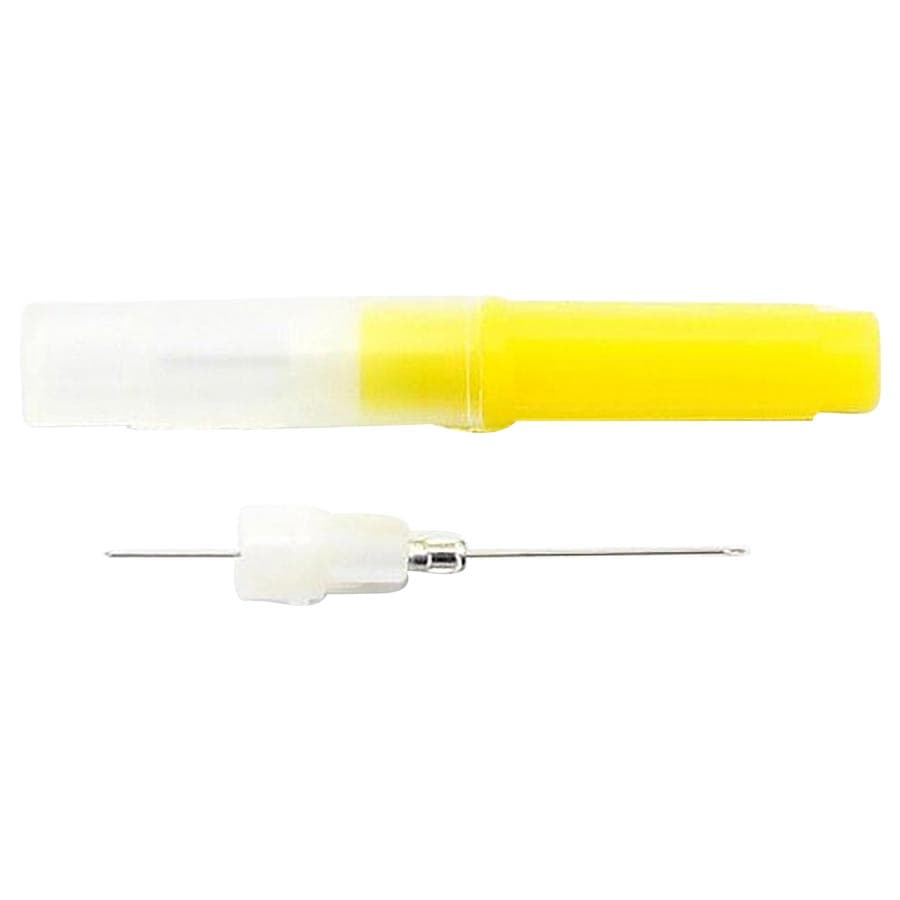 Monoject 400 Plastic Hub Dental Needle, 27 Gauge Short (21 mm), Yellow, 100/Box, #8881400066 thumbnail 7