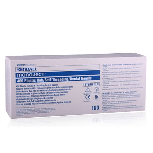Monoject #400 Plastic Hub Dental Needle, 30 Gauge Extra-Short (11mm/13mm), Blue, Sterile, 100/Box, 8881400173 thumbnail 9