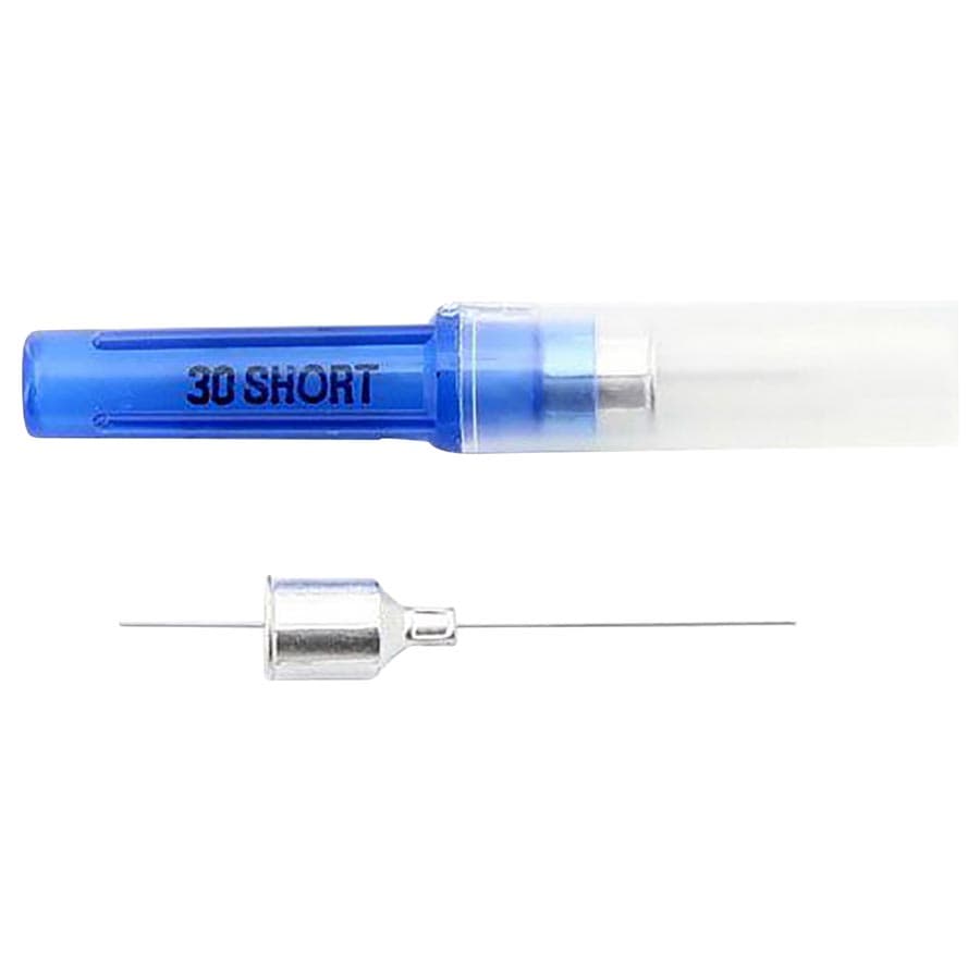 Monoject #401 Metal Hub Dental Needle, 30 Gauge Extra Short (11mm), Blue, Sterile, 100/Box, 8881401171 thumbnail 9