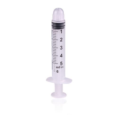 Exel International 5-6cc Luer Lock Syringe Only with Cap, Sterile, 100/Box, 26230 thumbnail 2