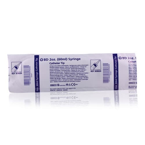 BD 60 mL Syringe, Catheter Tip, with Tip Shield, 40/Box, 309620 - BD 60 mL Syringe, Catheter Tip, 2 oz. Box of 40 Syringes - Image 1