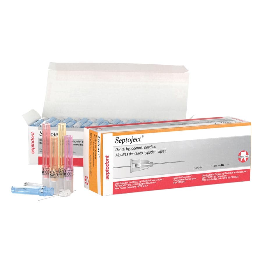 Septoject Dental Hypodermic Needles, Plastic Hub, 30 Gauge, Short, Blue, 25mm, 100/Box, 01-N1301 thumbnail 15