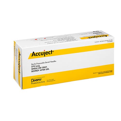 Accuject Disposable Dental Needles, Plastic Hub, 27 Gauge Long (32mm), Yellow, 100/Box, 900805 thumbnail 17