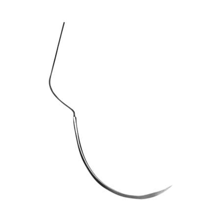 Hu-Friedy Perma Sharp Non-Absorbable Silk Suture, 5-0, Black Braided, 18" C-6 Reverse Cutting 3/8 Circle Needle, 12/Box, PSN682S thumbnail 5