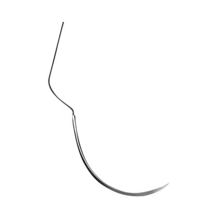 Hu-Friedy Perma Sharp Non-Absorbable Silk Black Braided Suture, 4-0, C-17 3/8 Circle Reverse Cutting Needle, 18", 12/Box, PSN736S thumbnail 5