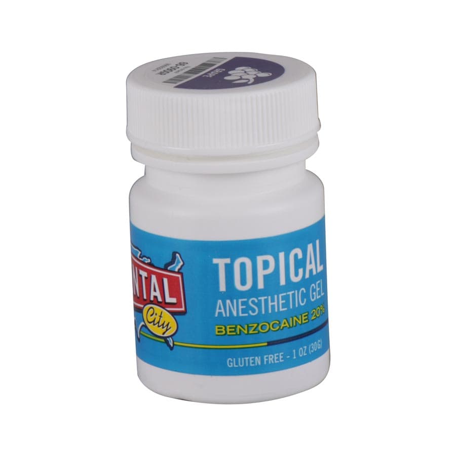 Dental City 20% Benzocaine Topical Anesthetic Gel, Grape Flavor, 1 oz, 01KEZKNSSGJQM8VRH9EY0GDKRJ - Dental City - 20% Benzocaine Topical Anesthetic Gel 1oz - Image 1
