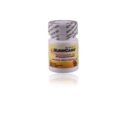 HurriCaine Topical Anesthetic Gel, 20% Benzocaine, Original Wild Cherry, 1 oz Jar, 1/Pk, NDC 0283-0871-31 thumbnail 7