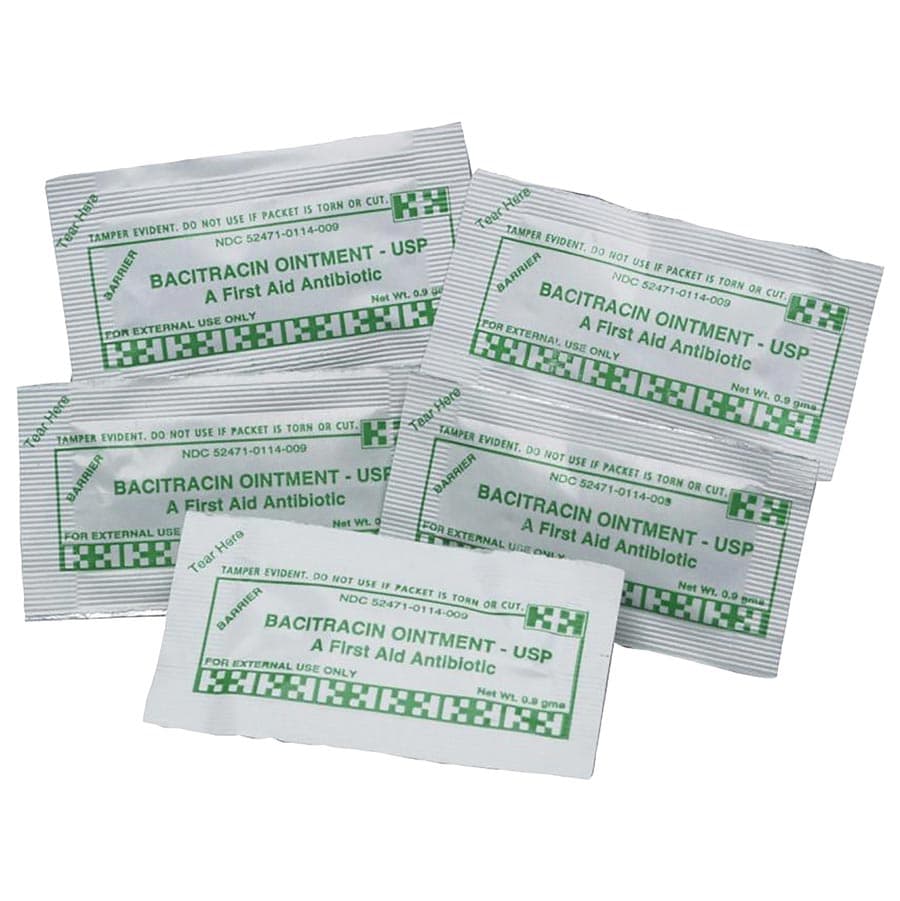 Medline Bacitracin Ointment, 1/32 oz Foilpack, 144 per Box - Bacitracin Ointment 1/32oz Foilpack 144/Box - Image 1