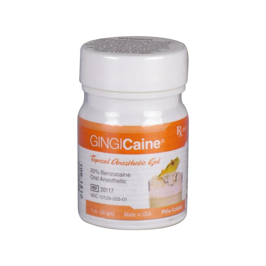 Gingicaine Topical Anesthetic Gel, Pina Colada, 20% Benzocaine, 1 oz Jar, GI-2011P thumbnail 7