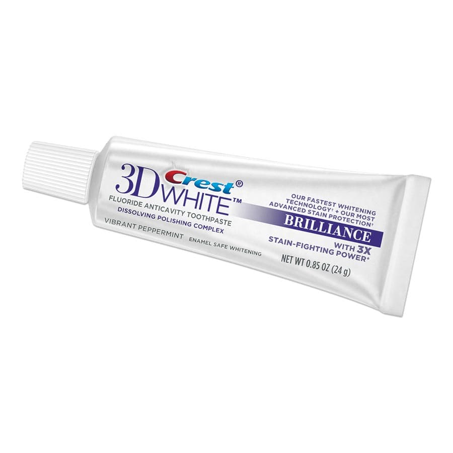Crest 3D White Brilliance Toothpaste, Vibrant Peppermint, 0.85 oz Tube, 72/Case, 80717080 thumbnail 9