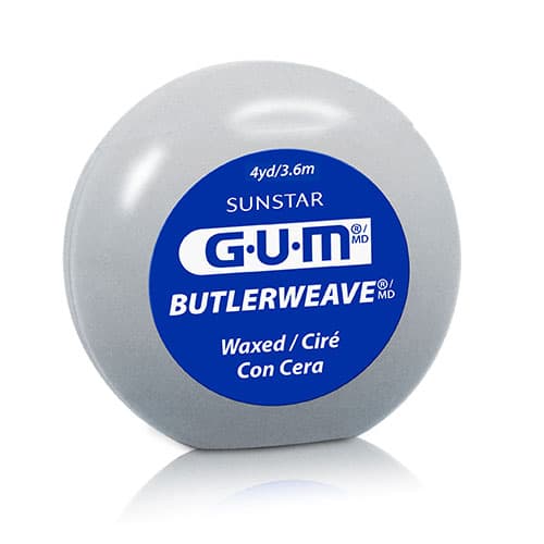 GUM ButlerWeave Waxed Dental Floss, 4 yd Packs, Mint, 144/Box, 1115PQB thumbnail 7