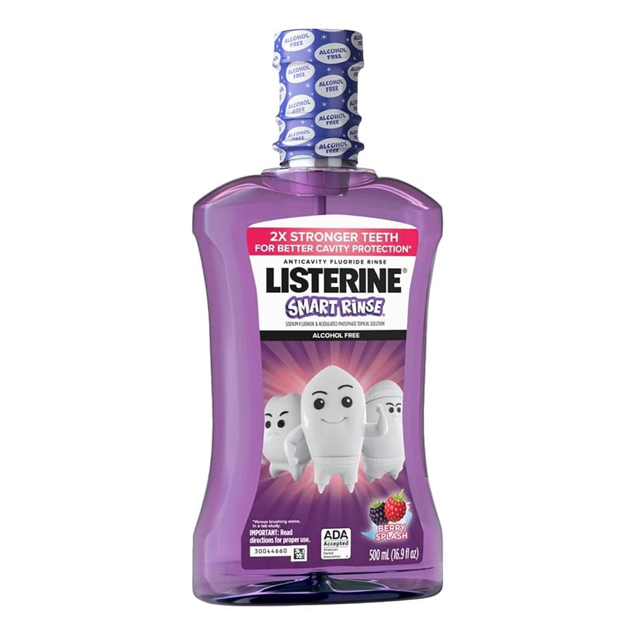 Listerine Smart Rinse Anticavity Fluoride Mouthwash, Berry Flavor, 27ml, 72/Case - Listerine Mouthwash Smart Rinse Anticavity 27ml Berry 72Cs - Image 1