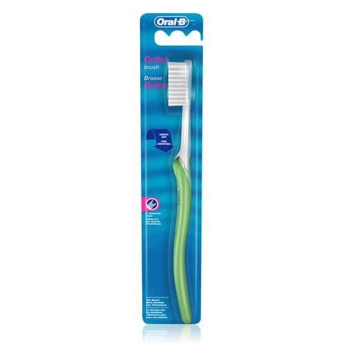 Oral-B Orthodontic Ergo Grip Toothbrush, 35 Soft V-Trim Bristles, 12/Box, 80345502 thumbnail 4