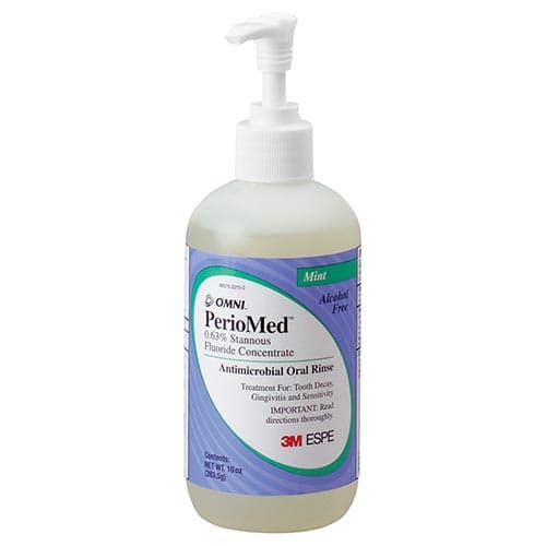 PerioMed 0.63% Stannous Fluoride Oral Rinse Concentrate, Mint, Alcohol-Free, 10 oz Bottle with Pump, 12105M thumbnail 6