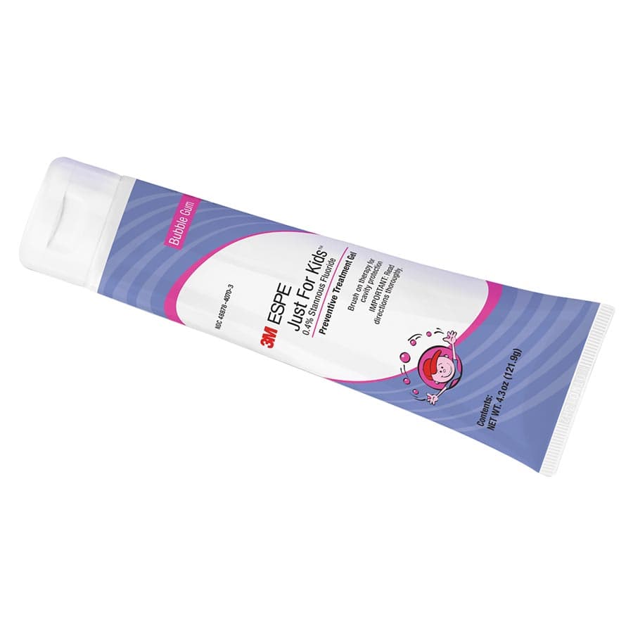 3M™ Just For Kids™ 0.4% Stannous Fluoride Brush-On Gel, Bubble Gum Flavor, 4.3 oz Tube, 12107B thumbnail 6