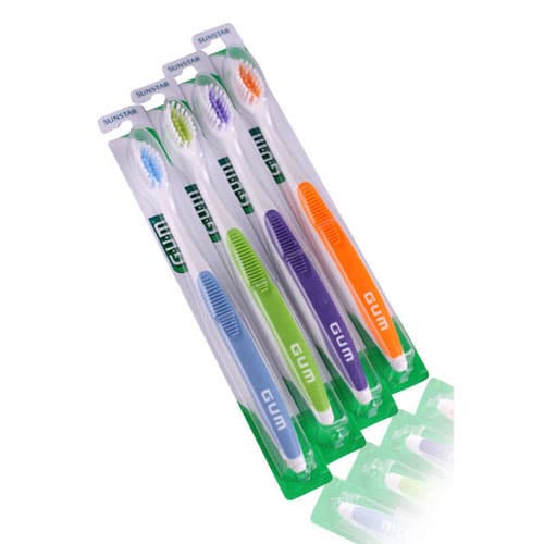 GUM Orthodontic Toothbrush, Soft Nylon, 4-Row V Trim, 12/Box, 124PD thumbnail 15
