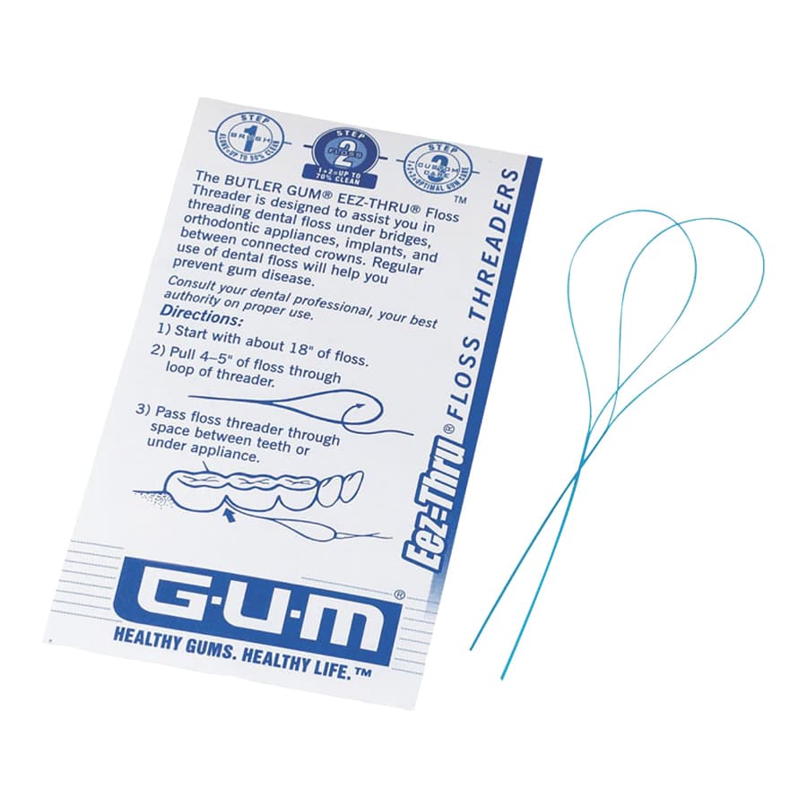 Sunstar GUM Eez-Thru Floss Threaders, 5 per Envelope, 100 Envelopes per Box, 840PQA thumbnail 9