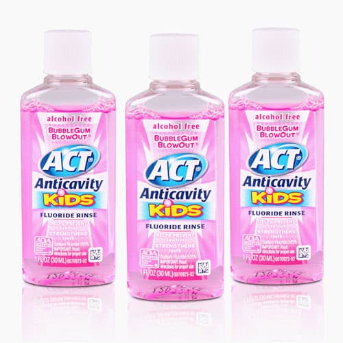ACT Kids Anti-Cavity Fluoride Rinse, Bubble Gum, 1 oz Bottles, 48/Case, 9406 - Act Kids Anti-cavity Fluoride Rinse, Bubble Gum 1oz Bottles, 48/Case. Features - Image 1