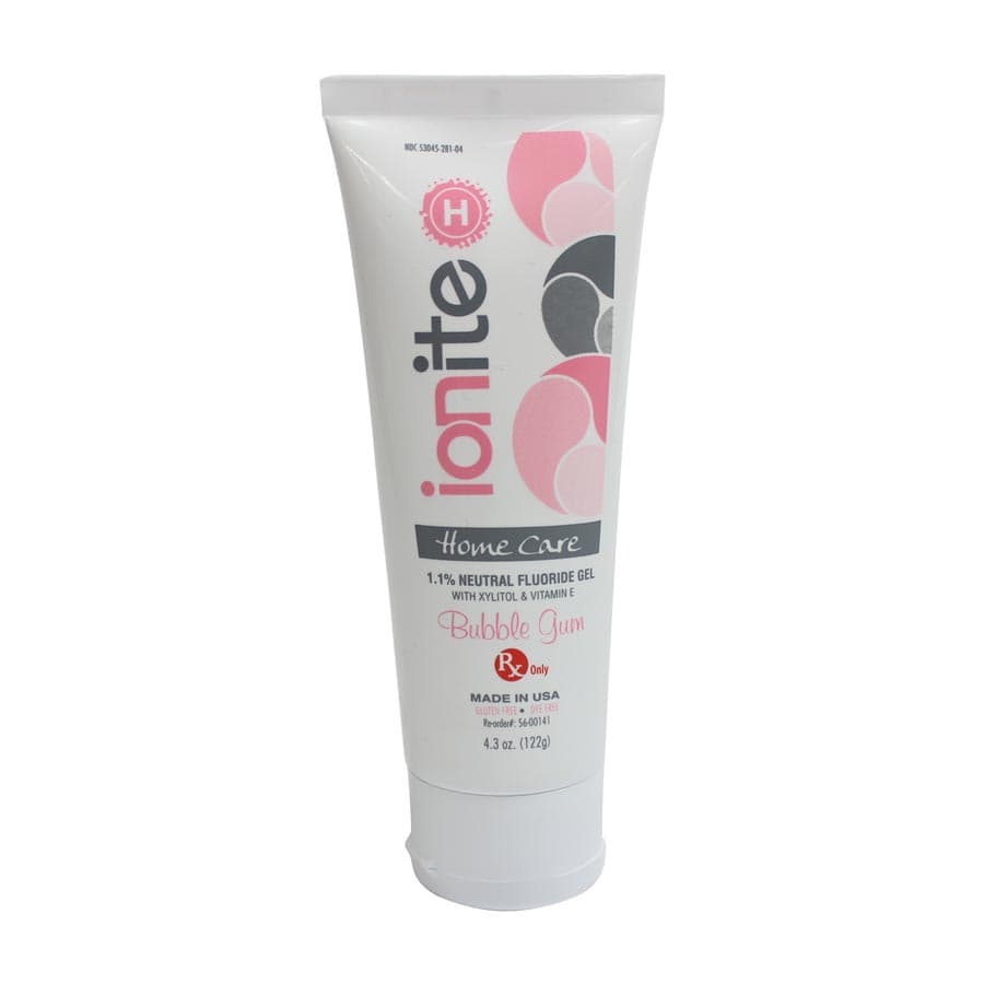 Ionite-H Home Care Toothpaste, Bubble Gum, 1.1% Neutral Sodium Fluoride, Prescription Strength, 4.3 oz Tube, 56-00141 - Ionite-H Home care toothpaste - Bubble Gum, 4.3 oz. tube. Prescription strength - Image 1