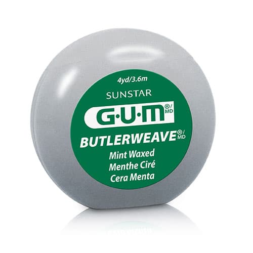 GUM ButlerWeave Waxed Dental Floss, Mint, 4 yd, 144/Pk, 1815PQB thumbnail 8