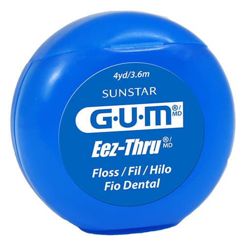 GUM Eez-Thru Floss, Waxed PTFE Tape, Unflavored, 4 yd Patient Packs, 144/Box, 2010P thumbnail 8