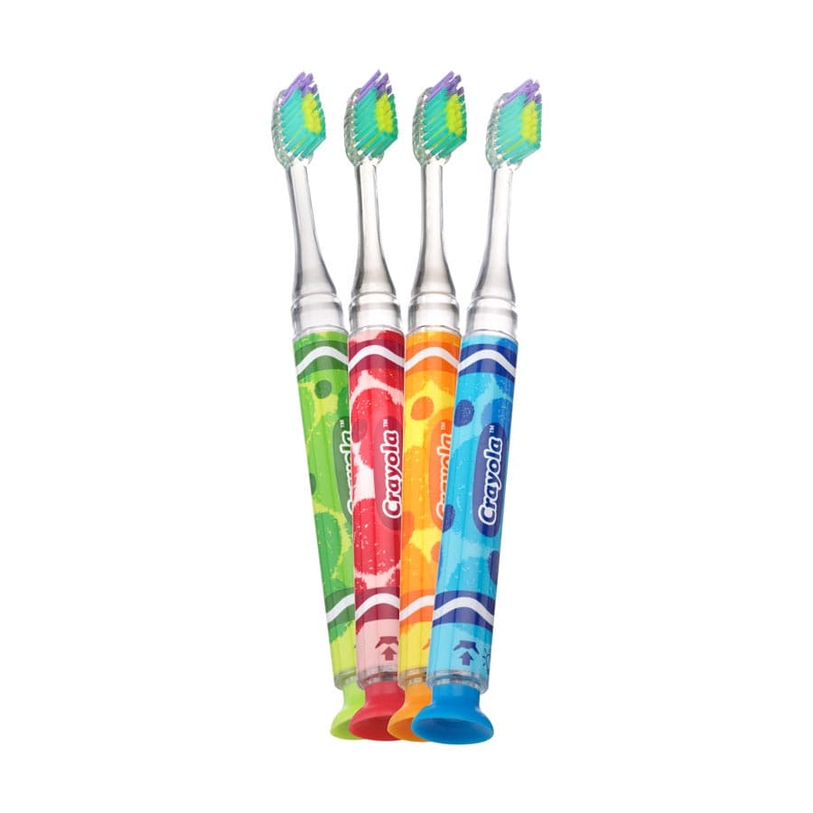 GUM Crayola Timer Light Toothbrush, Ultra Soft, Child/Junior, Assorted Colors, 12/Box, 202RL thumbnail 5