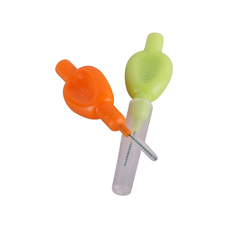 Plasdent Tapered Interdental Brushes, Small 2mm-3mm, Assorted Orange & Green, Individually Wrapped, 50/Box, 2000S thumbnail 6