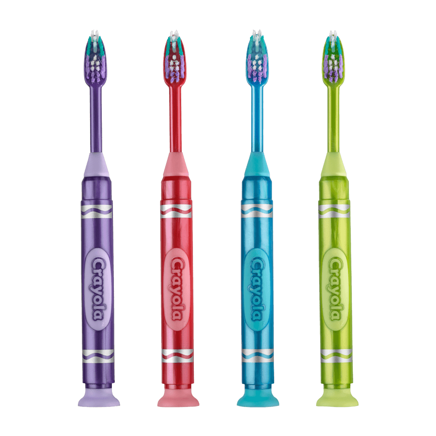 GUM Crayola Marker Suction Cup Toothbrush, Soft, Assorted Classic Colors, Ages 3+, 12/Box, 227AA thumbnail 10