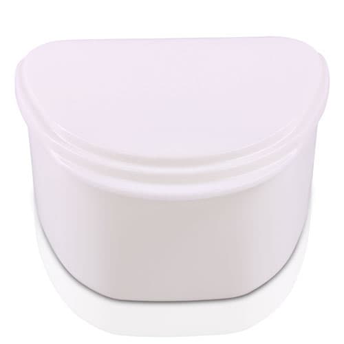 Plasdent Denture Box, White, Plastic with Hinged Lid, 4"W x 3"L x 2"H, 12/Box, 200BTH-1 thumbnail 7