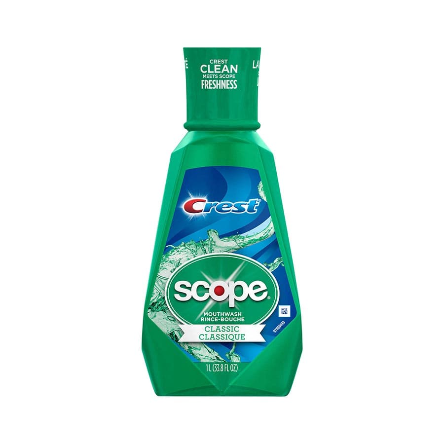 Scope Original Mint Mouthwash, 1 Liter Bottle, 6/Case thumbnail 5
