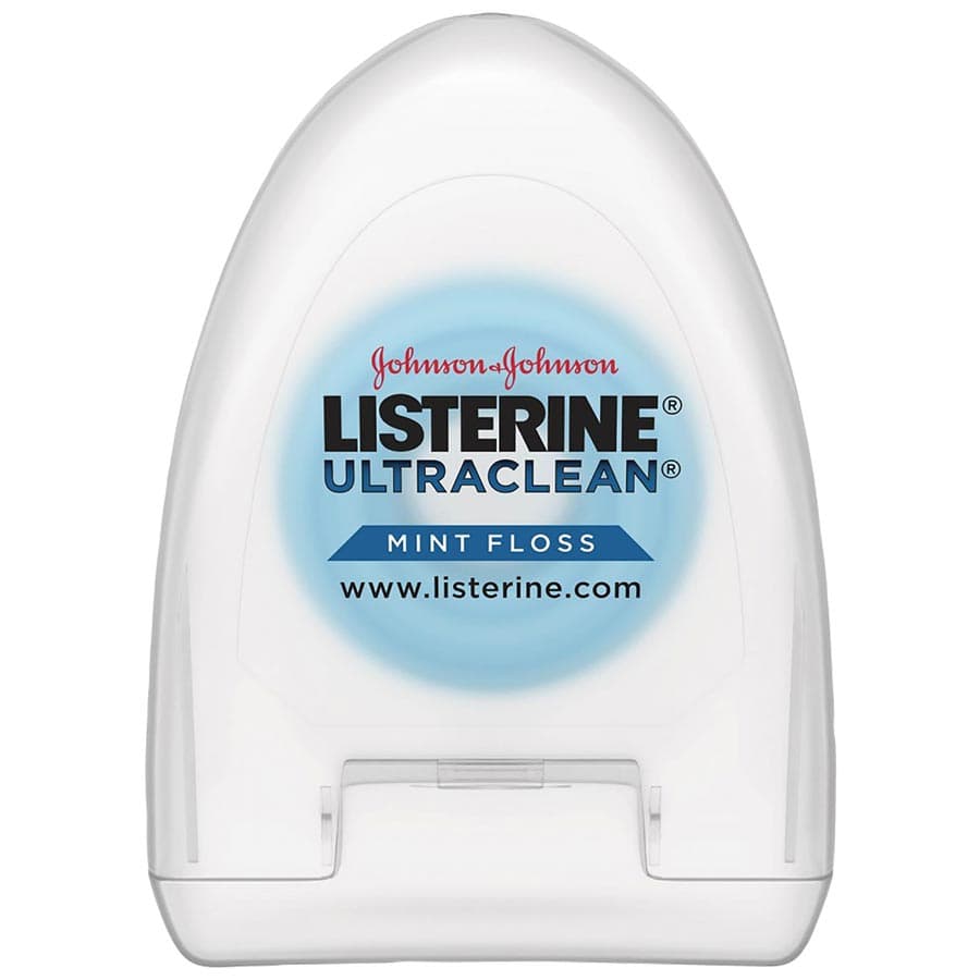 Listerine UltraClean Mint Dental Floss, Micro-Grooves Technology, 5 yd, 72/Case, 523521800 thumbnail 3