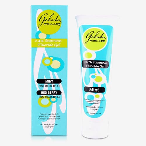 Gelato Home-Care Stannous Fluoride Gel, 0.4%, Mint, 4.3 oz Bottle, 24-10477 - Gelato Home-Care Stannous Fluoride Gel - Image 1