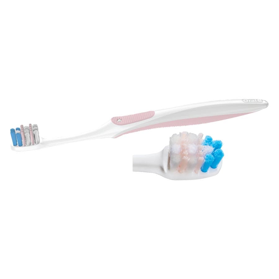 Oral-B Gum Care Compact Toothbrush, Extra Soft, Assorted Colors, 12/Box, 80345497 thumbnail 10