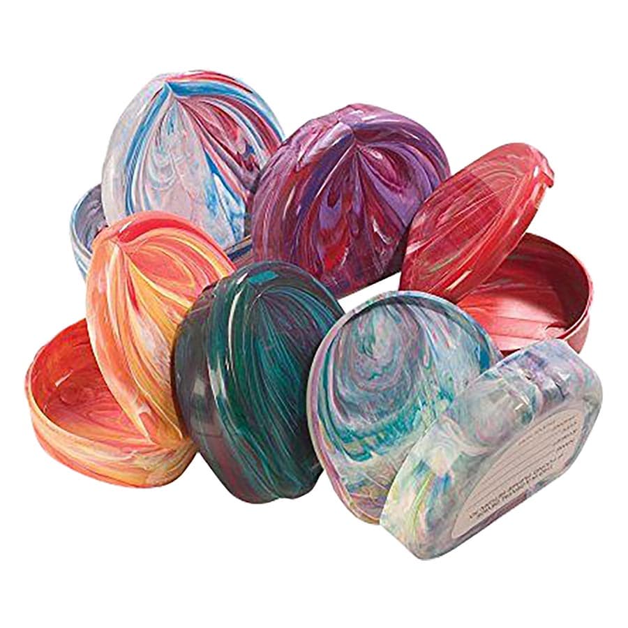 Practicon Designer Marbled-Color Retainer Case, 7/8" Deep, Non-Vented, Assorted Colors, 24/Pack, 70-86011 thumbnail 5