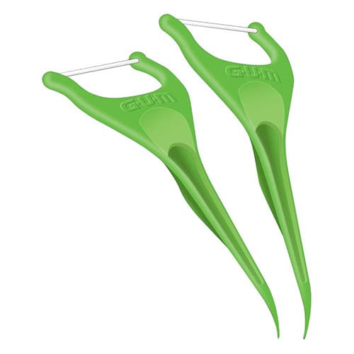 GUM Eez-Thru Angled Flossers, Fresh Mint, 2 Flossers per Pack, 48 Packs per Box, 898PQ thumbnail 7