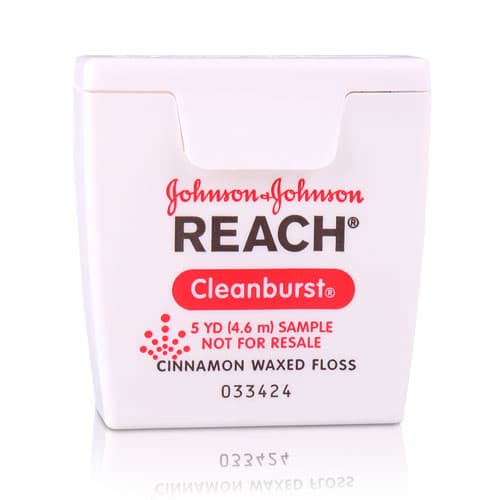 Reach Clean Burst Dental Floss, Waxed, Cinnamon, 5 yd, 144/Case, 211896600 thumbnail 6