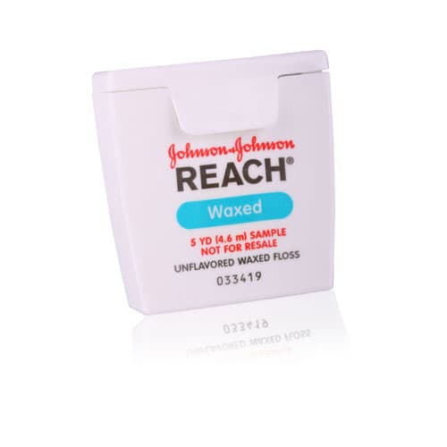 Reach Waxed Dental Floss, Patient Trial Size, 5 yd, Unflavored, 144/Case, 211896700 thumbnail 6