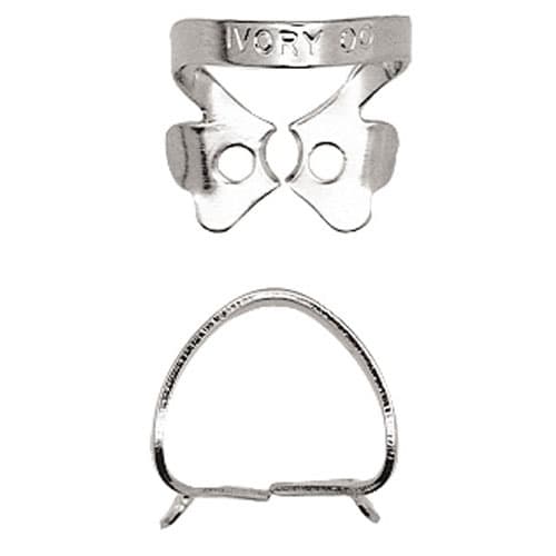 Ivory Stainless-Steel Rubber Dam Clamp #00, Winged Bicuspid, 1/Pk, 50057302 thumbnail 5