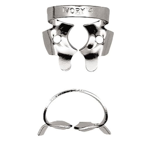 Ivory Stainless-Steel Rubber Dam Clamp #4, Winged Molar, 50057324 thumbnail 5