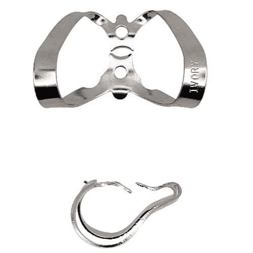 Ivory Rubber Dam Clamp #9, Winged Labial, Stainless Steel, 1/Pk, 50057384 thumbnail 9