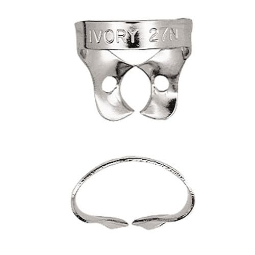 Ivory Rubber Dam Clamp #27N, Wingless, Stainless Steel, Bicuspid/Premolar, 50057730 thumbnail 5