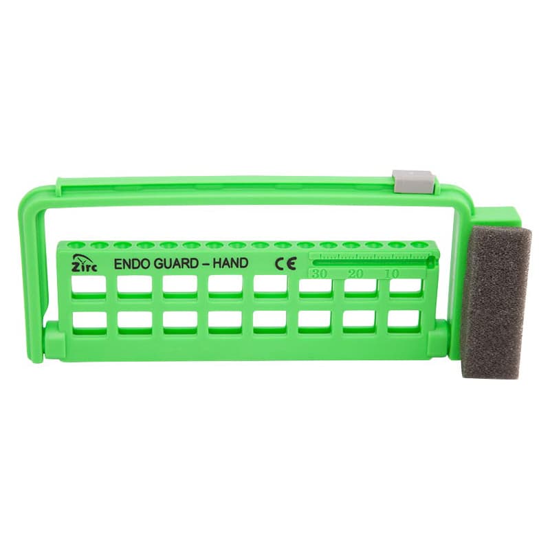 Zirc Steri-Endo Guard Hand Organizer, Neon Green, Holds 16 Hand Files/Reamers, Autoclavable, 50Z450-P thumbnail 2