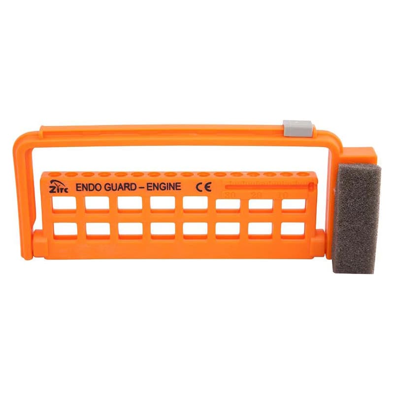 Zirc Steri-Endo Guard Engine, Neon Orange, Holds 11 Engine & 5 Hand Files, Autoclavable, 50Z452Q thumbnail 4