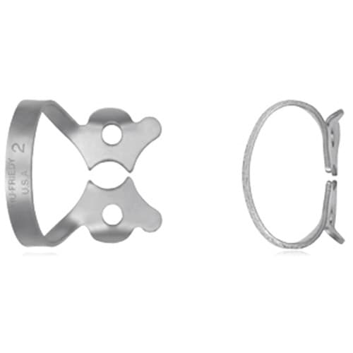Hu-Friedy Satin Steel Rubber Dam Clamp, #2 Winged, Premolars, 1/Pk, RDCM2 thumbnail 10