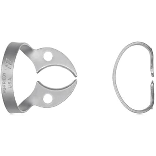 Hu-Friedy Satin Steel Rubber Dam Clamp, #W7, Wingless, Lower Molars, 1/Pk, RDCMW7 thumbnail 5