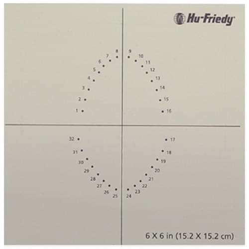 Hu-Friedy Rubber Dam Template, Universal, Double-Sided Adult/Pediatric, 830054 thumbnail 3