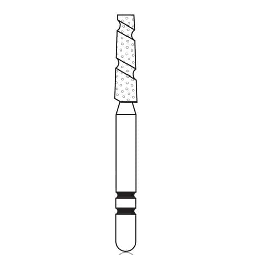 Two Striper TS2000 Diamond Bur, FG, Flat End Taper Cylinder, #2002.7, Coarse, 5/Pkg, 2000027 thumbnail 5