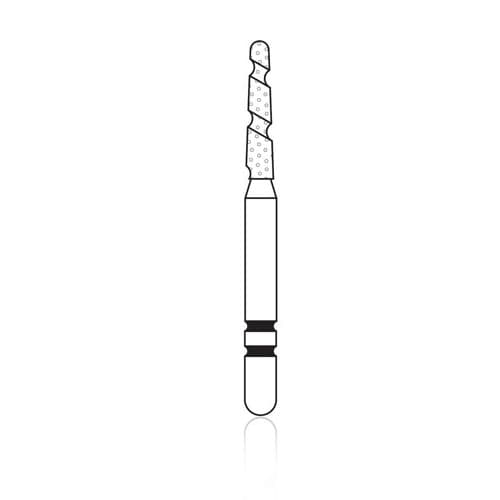 Two Striper TS2000 Diamond Bur FG, Round End Taper, #2003.7, Coarse, Green, 1.4 mm Major/0.9 mm Minor, 5/Pk, 2000037 thumbnail 6