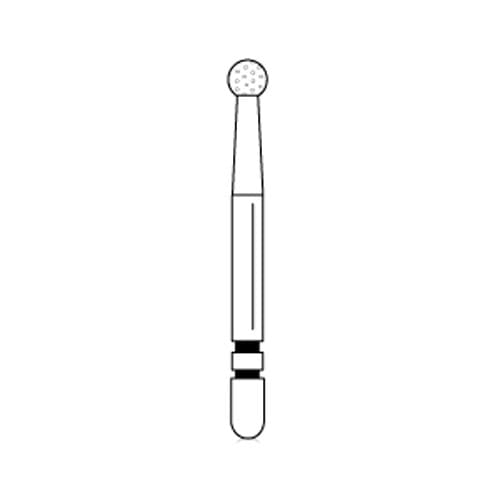 Two Striper Operative Diamond Bur, FG, Round #6, Medium Grit, Blue Ring, 1.3 mm Length, 5/Pk, 2013211 thumbnail 6
