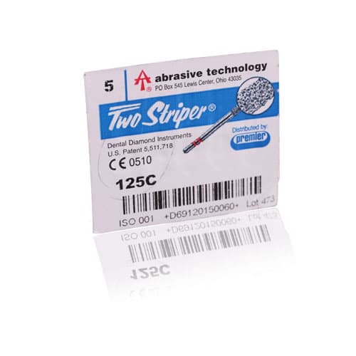 Two Striper Diamond Bur, FG, Round, #125, Coarse, Green, 1.8 mm, 5/Pk, 2015006 thumbnail 6